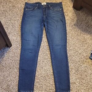 PAIGE Women's Dark Blue Skinny Jeans